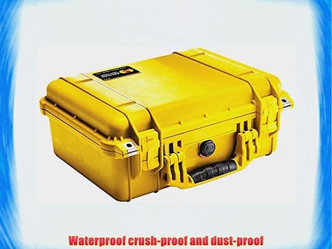 Pelican 1450 Case with Foam for Camera (Yellow)
