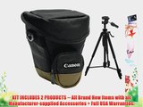 Canon Zoom Pack 1000 Holster Case   Tripod for EOS 7D 5D 60D 50D Rebel T3 T3i T2i T1i XS Digital