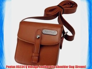 Pentax 85234 Q Vintage Leatherette Shoulder Bag (Brown)