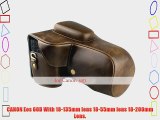 MegaGear Dslr Camera Case Antique Brown for Canon EOS 60D 18-135 IS - 18-200 IS 18-55 IS