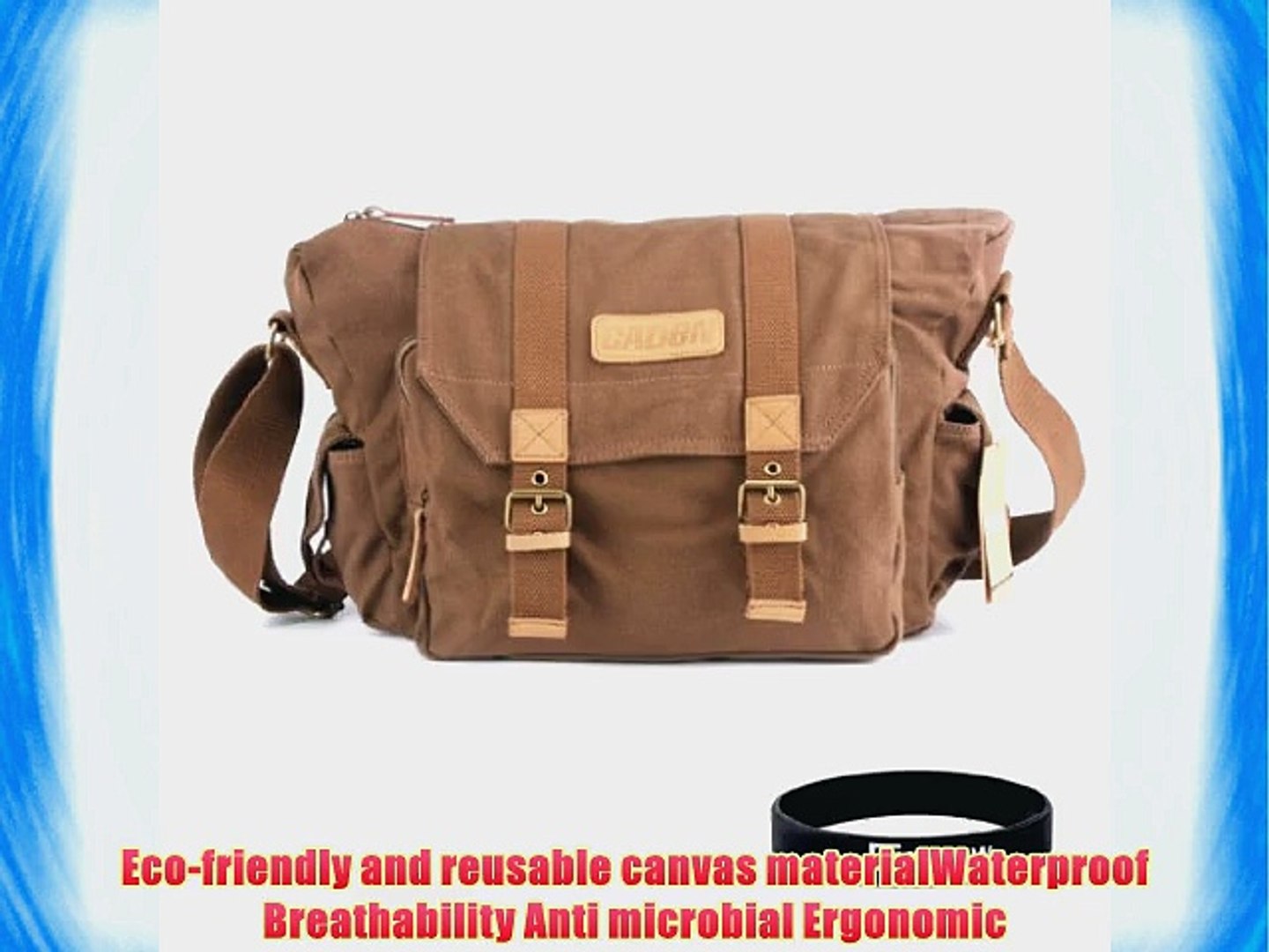 ⁣Eggsnow Camera Bag Waterproof Travel One Shoulder Canvas Bag for Canon Nikon Sony SDLR Camera(Storag