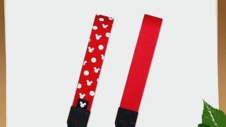 Disney Camera Designer Full-Neck Strap (Red and White Dots)