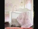 Laura Ashley Baby Bella 4 Piece Crib Set Comforter Dust Ruffle Diaper Stacker Crib Sheet
