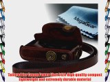 MegaGear Ever Ready Protective Dark Brown Leather Camera Case Bag for Canon Power Shot S120