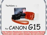 TechCare Tm Ever Ready Protective Leather Camera Case Bag for Canon PowerShot G15 Canon PowerShot