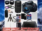 Canon EOS Rebel T5i 180 MP Digital Camera SLR Kit With Canon EFS 1855mm IS II STM Lens Canon EF 75300mm f4056 III Autofo
