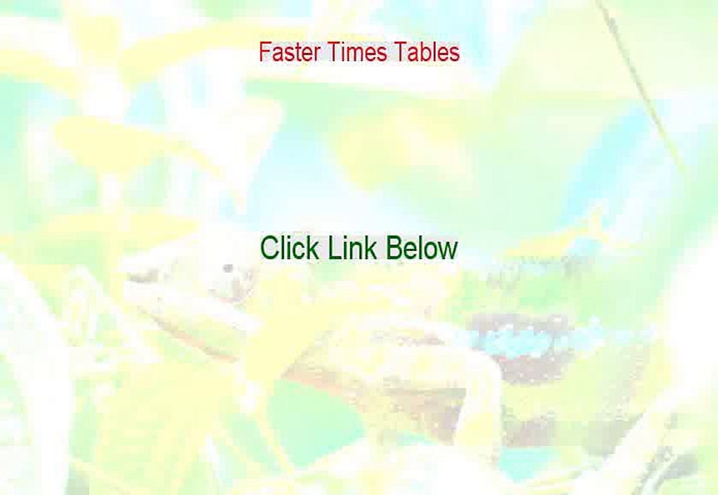 Faster Times Tables Reviewed - Watch this