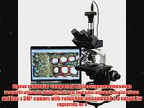 AmScope T390B3M Digital Professional Compound Trinocular Microscope 40X2000X Magnification WF10x and WF20x Eyepieces Bri