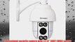 IntelliSecu 4 IR High Speed 1000TVL 10x Optical Zoom Analog Up To 165ft 50M IR Distance Day Night Vision Pan Tilt Zoom S