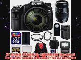 Sony Alpha A77 II WiFi Digital SLR Camera 1650mm Lens with 70300mm Lens 64GB Card Battery Charger Backpack Flash Kit