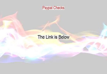 Paypal Checks Download PDF - Get It Now [2015]