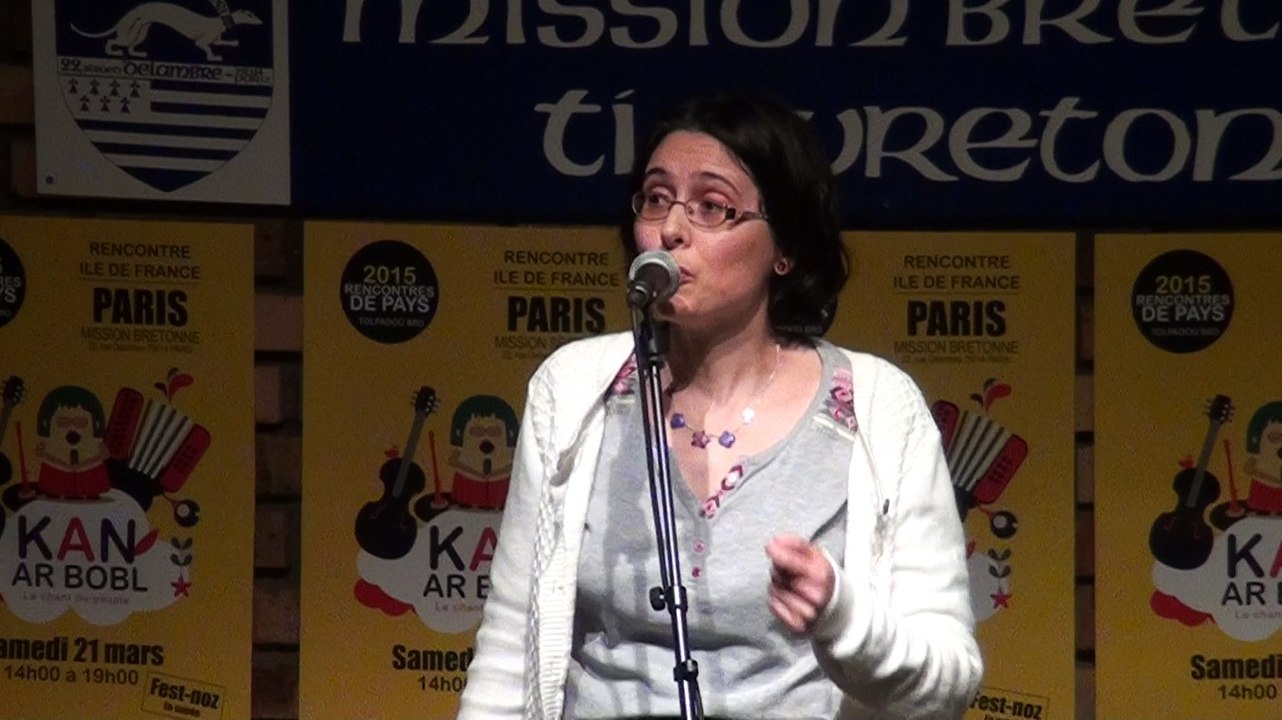 Sandrine au Kan ar Bobl IdF 2015