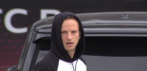 Llegada de los jugadores a la Ciutat Esportiva