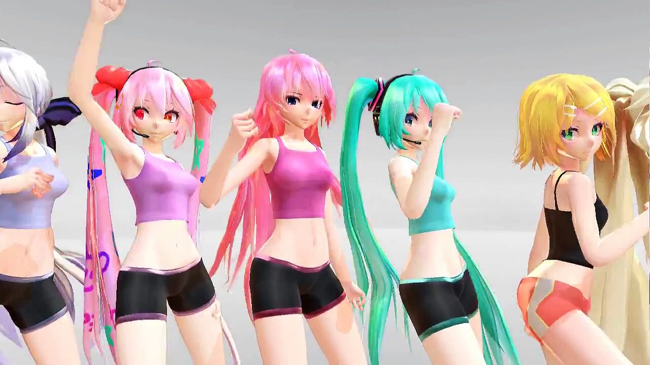 [MMD] TDA Rin Miku Teto IA Luka Haku Neru Gumi Sora Help Me