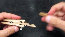 Como hacer una pistola con pinzas de tender