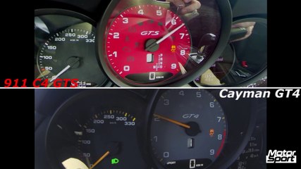 911 GTS VS Cayman GT4 : 0 à 200 km/h