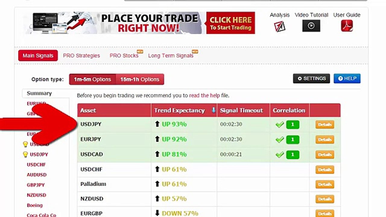 Auto Binary Signals (Main ABS) Video 2 Live Tra...