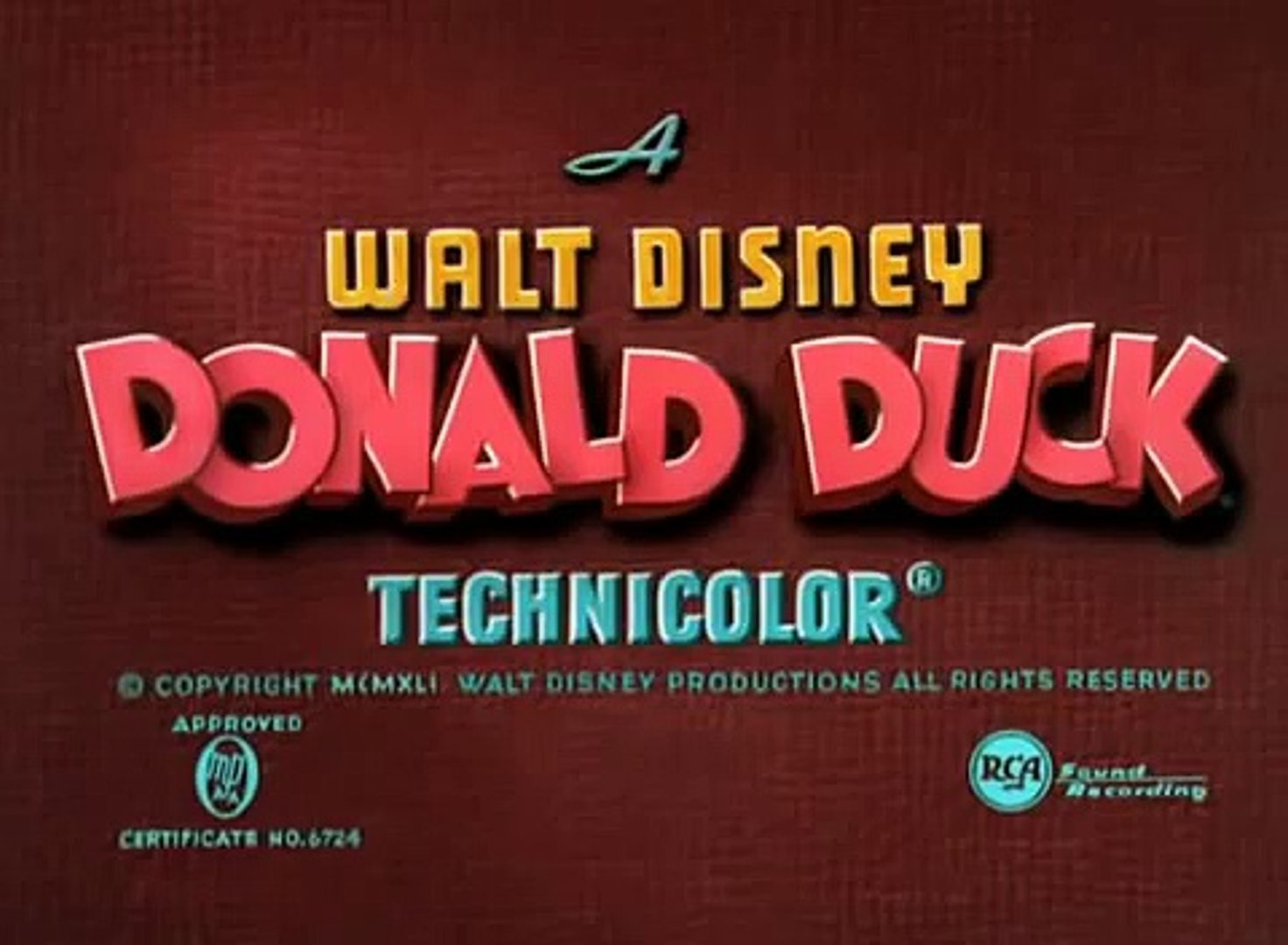 Donald Duck Donalds Camera 1941 (Low)