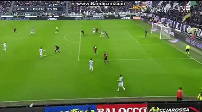 Juventus 1:0 Genoa HALF-TIME Goals & Highlights 2015-03-22
