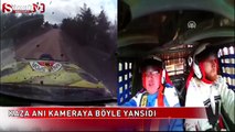 Kaza anı kameraya yansıdı