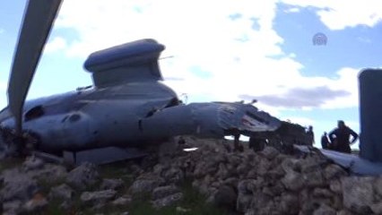 İdlib Kırsalında Orduya Ait Bir Helikopter Düştü