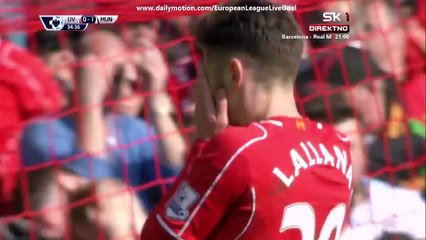 Adam Lallana misses a big chance _ Liverpool - Manchester United 22.03.2015 HD