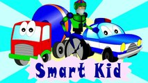 Cartoons for children about cars. An excavator - loader and a truck! Big trucks for kids