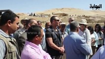 وزير الآثار يزيح الستار عن مقبرتين جديدتين غرب الأقصر