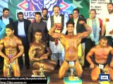 Dunya News - Lahore: Mian Sajid wins title of Mr. Pakistan in Body Building competition