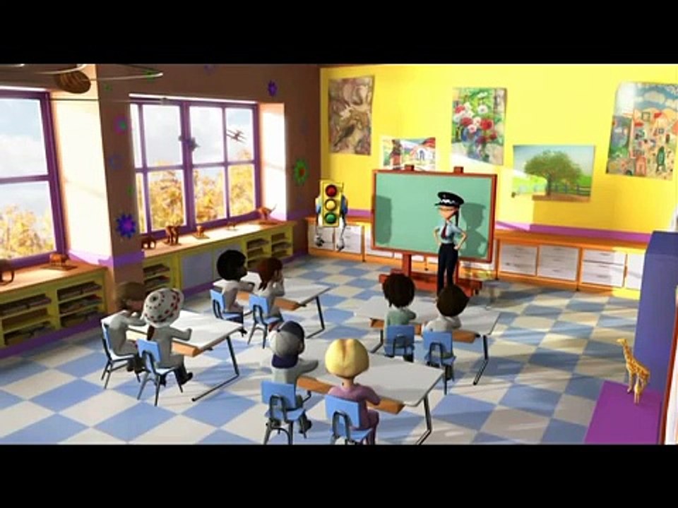 GreenLight - Traffic Police - cartoon for kids, educational videos safety road