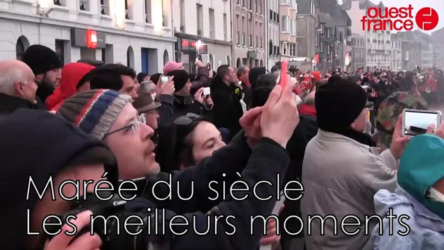 Marée du siècle à Saint-Malo. Les meilleurs moments et les plus belles douches!
