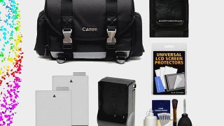 Canon 200DG Digital SLR Camera Case - Gadget Bag with 2 LP-E8 Batteries