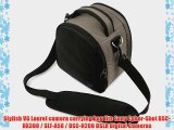 (Steel Gray) Laurel VG Camera Bag w/ Removable Shoulder Strap for Sony Cyber-Shot DSC-HX300