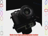 Gariz Genuine Leather XS-CHRX1BK Camera Metal Half Case for Sony RX1 Black