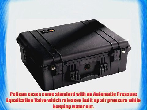 Pelican 1600-001-110 Case No Foam Black