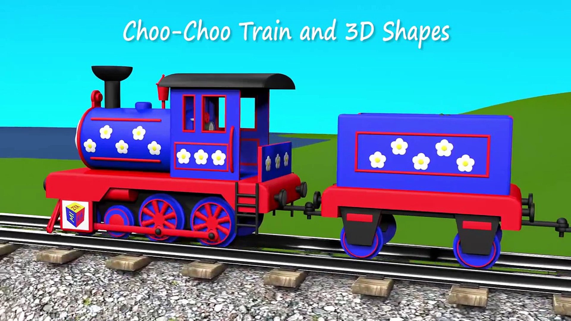 Shapes for kids kindergarten toddlers preschoolers. Shape train. Choo-Choo  and 3D shapes. Cartoon - video Dailymotion