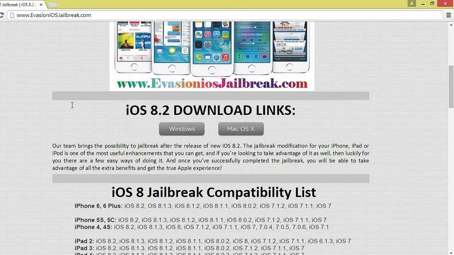 Download Evasion 8 2 Jailbreak Full Untehered Ios 8 Jailbreak Tool Video Dailymotion