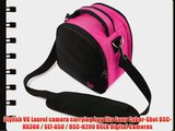 (Magenta Pink) Laurel VG Camera Bag w/ Removable Shoulder Strap for Sony Cyber-Shot DSC-HX300
