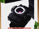 Gariz Genuine Leather XS-CHEM5BK Camera Metal Half Case for Olympus OM-D E-M5 EM5 Black