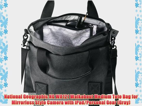 National Geographic NG W8121 Walkabout Medium Tote Bag for Mirrorless Style Camera with iPad/Personal