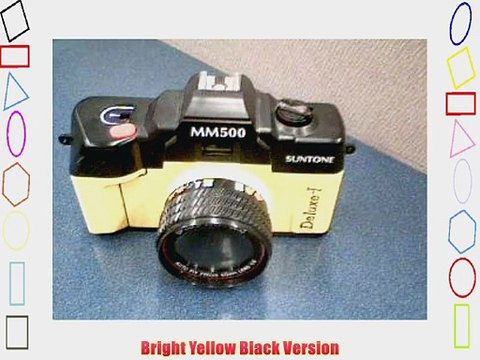 Suntone MM500 Deluxe-I 35mm Film Camera w/Optical Color Lens Auto Fix Focus 50mm Lens 1:6 (Yellow/Black