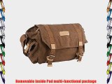 Modovo Canvas Leisure DSLR SLR Camera Bag Messenger Bag Ultra-large Capacity Removable Inside