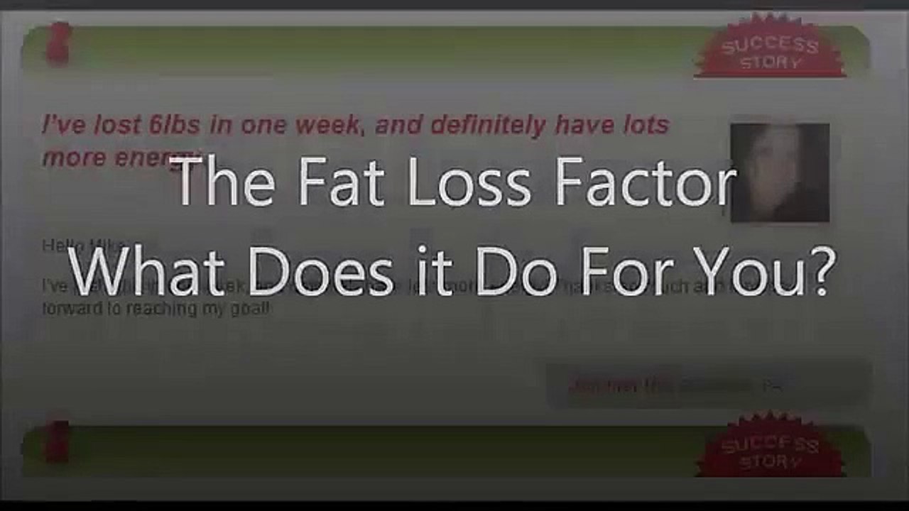 Fat Loss Factor Free