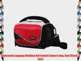 Samsonite Luggage Medium Horizontal Camera Bag Red/Black 6 Inch