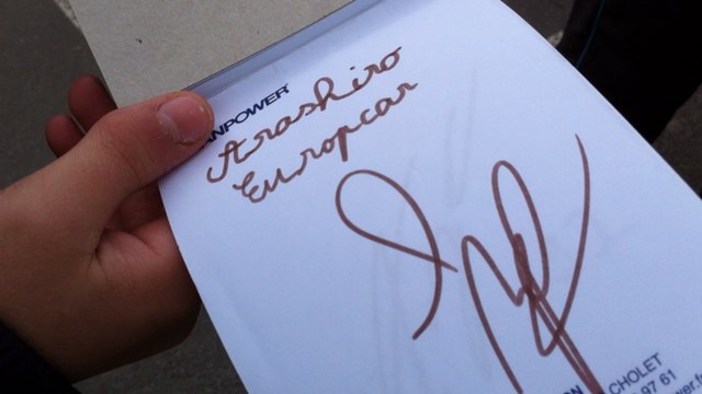 Chasseurs d'autographes de champions