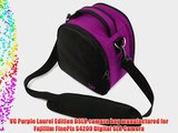 VG Plum Purple Laurel DSLR Camera Carrying Bag with Removable Shoulder Strap for Fujifilm FinePix