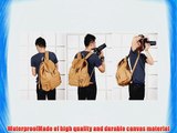 Canvas Dslr Camera Shoulder Bag-backpack -Vintage Padded-waterproof -Messenger Bag-for Sony-canon-nikon-olympus-pentax-the