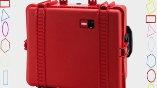 HPRC 2700W Series Wheeled Hard Case with Foam HPRC2700WF (Red)