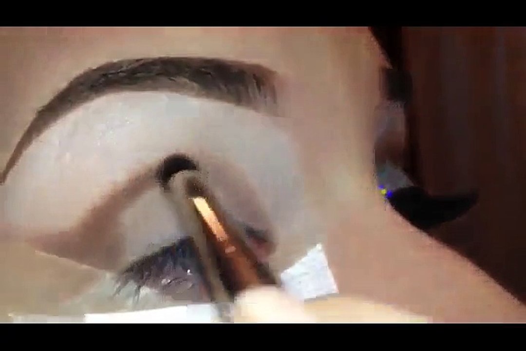 Cut Crease Silver Glitter Elegant Makeup