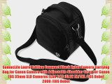 SumacLife Laurel Edition Compact Black Nylon Camera Carrying Bag for Canon Camera with Adjustable